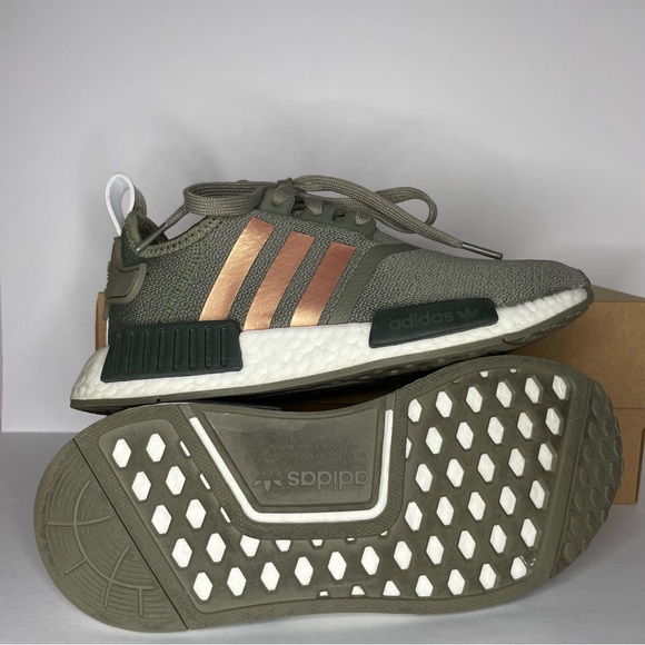 SOLD- Womens adidas NMD R1 Athletic Shoe - Legacy Green / Copper - Picture 8 of 12